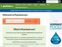Tablet Screenshot of pearland.com